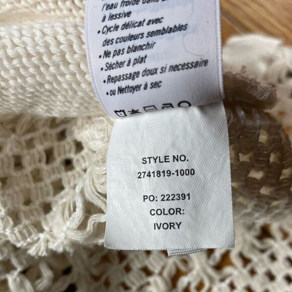 🪦 PAIGE. White Cotton knitted Style Tank Size Small (3 for 30 sale) - Picture 7 of 8